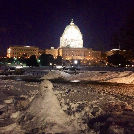 Snowman on the Hill